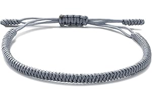 LUCKY BUDDHIST Glücksarmband + Anhänger/Halskette! Für Teen Männer Frauen - Geflochtene Freundschaftsarmbänder - Mit Liebe handgefertigt - Tibet Stil - Einstellbares Handgelenk Armband