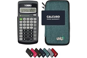 TEXAS INSTRUMENTS TI-30Xa inkl. WYNGS Schutztasche Türkis - Wissenschaftlicher Taschenrechner - Basic Set