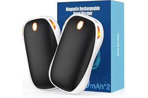 gabless Chauffe Main Rechargeable 10000mAh, Chauffe-Main Reutilisable Electrique, Chaufferette Main Reutilisable, Chaufferette de Poche pour Extérieur, Camping, Randonnée, Cadeau Hiver Enfants Femmes