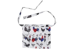 Cikonielf Eggs Collecting Apron, Multiple Pockets Polyester Eggs Collecting Gathering Holding Apron for Chicken Duck Teal Eggs Farmhouse Supplies (S)