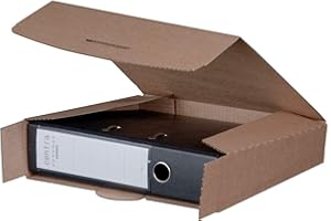 SMARTBOXPRO Ordnerversandbox 80B braun 320 x 288 x 80 mm Versandkarton Ordner 20 Stück