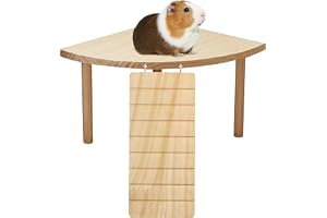 Pyralidsg Hamsterplattform, Hamster Wood Platform, Hamsterplattformar med stege, klättring och spel för marsvin, gerbilar, ch