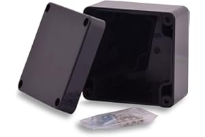 BOXEXPERT Boîtier en plastique série Elbe - 82 x 80 x 55 mm - IP 65 - Gris RAL7015