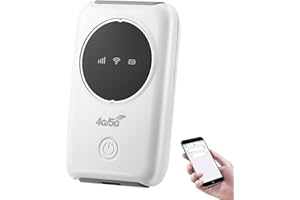 CRLVLYN Portable Wifi Router,4G Portable WiFi Hotspot & Travel Router - Mobile MiFi Device with SIM Card Slot, Long Battery for Wireless Internet up to 10 Users,for Mobile Broadband Devices