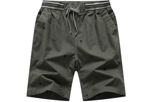 Bsrpolry Pantaloncini da uomo Estati Pantaloncini da corsa Casual Pantaloncini classici astronauta modello Fit Stretch Tasche in vita Elastico in Cotone ad asciugatura rapida Pantaloncini da