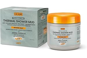Guam Fango d'Alga - Fangodoccia Termico Trattamento Anticellulite Drenante Calore Intenso Più Tormalina Naturale, Grigio, 400 Millilitri