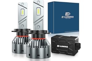 D-Lumina Bombilla H7 LED Canbus 100W 16000LM Lámpara automática para automóvil Lámpara de conversión de luces 6000K - 2 años de garantía, 2 piezas