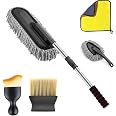 Car Duster Kit for Car Cleaning, 5 PCS Microfiber Car Cleaning Accessories Kit, Dashboard Dust Cleaner, Scratch-Free Interior
