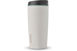 Owala SmoothSip Insulated Stainless Steel Coffee Tumbler, Reusable Cup, Travel Mug, 590ml, White (Cloudscape)