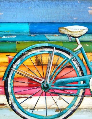 Lifecycles Notebook: Bicycle Art by Danny Phillips, Composition book, wide-ruled lining, 8.5 x 11 inches (Inspired Notebooks)