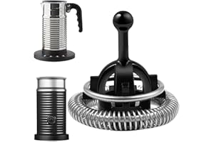 FRFIK Nespressos Whisk - Replacement Frother Whisk, Stainless Steel Milk Frother Replacement - Espresso Machine Milk Frother - Aeroccinos, Nespressos, Coffee, Tea & Espresso Accessories - Dishwasher Safe