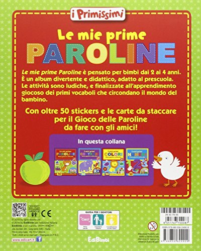Book's Cover of Le mie prime paroline. I primissimi. Con stickers