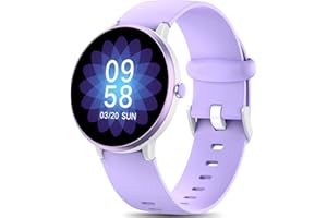 DIGEEHOT Smartwatch Intelligente Bambino Bambina, IP68 Impermeabile Fitness Tracker con Contapassi, 19 Modalità Sport, Frequenza Cardiaca, Ragazzi e Ragazze Regali (Viola)