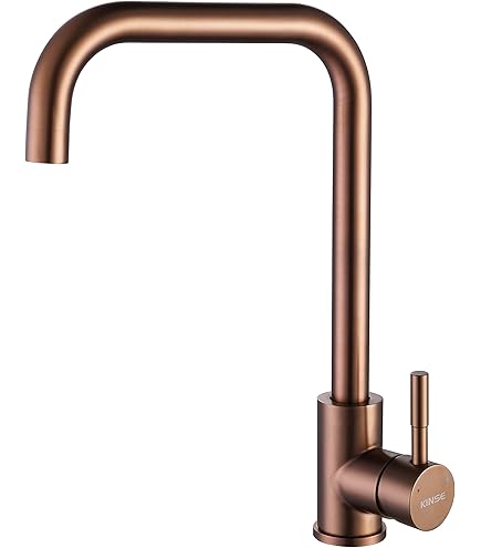 GRUPPO RUBINETTO LAVELLO A MURO CON CANNA ALTA RAMATO - RAME - Foto 5