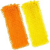 VIVALUXE 40 cm Mikrofiber Makarna Mop Başlığı 2&rsquo;li Set, Y&uuml;ksek Emici Chenille Mop Ucu, İz ve T&uuml;y Bırakmaz, Parke, Seramik, La