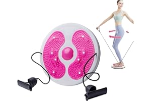 ZHSDUEWN Waist Whisper, Waist Twisting Disc, Waist Sculptor Machine Twister, Waist Sculptor Twist, Twist Waist Disc Board with Drawstring Massage Foot Sole Weight Loss Exercise Equipment for Home Use