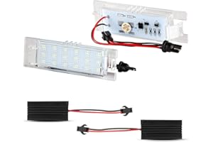 OZ-LAMPE Number Plate Lights, LED License Plate Lamps Assembly 3528 SMD Cool White Lamps Bulb for Vauxhall Zafira B Vectra C Corsa C Corsa D Insigina Astra J Astra H Adam Cascada Meriva A/B