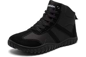 HOBIBEAR Unisex Wide Barefoot Boots for Mens Womens Hiking Outdoor Walking Shoes