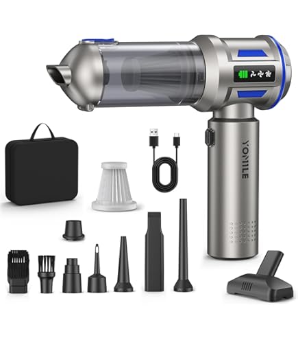 Aspirapolvere Portatile Per Auto, Aspirapolvere Portatile Senza Fili 2 In 1 E Spolveratore Daria Con Luce Led 89917134