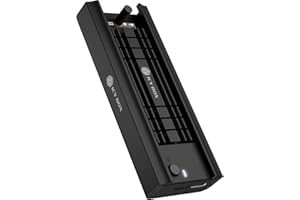 ICY BOX M.2 NVMe & SATA SSD Docking Station, USB 3.2 (Gen2, 10 Gbps), Tool-less, USB-C & USB-A, PCIe M-Key, Aluminium, Black