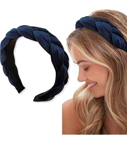 ACO-UINT Violette Stirnbänder Für Damen – Satin, Rutschfest, Breit, 2 Stück In Lavendel