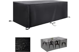 KADING Funda Mesa Exterior Impermeable, 100x50x80cm Funda Protectora Muebles Jardin, Funda Muebles Exterior Impermeable Funda Sofa Exterior Impermeable Muebles Terraza Exterior Funda Para Sofa de JardíN