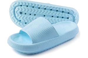 TOPALL Wolkenschuhe Damen Original,Cozyslides Wolken Damen Cloud Slippers Slides,Badeschlappen Badelatschen Damen Herren rutschfest Gummi,Hausschuhe Sandalen Sommer