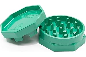 HEMP SAW® - Grinder, Hierbas Molinillo, Apto para lavavajillas, Nueva geometría de corte (verde)
