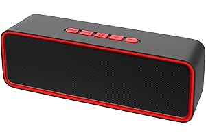 Sonkir Altavoz Bluetooth portátil, Altavoz inalámbrico Bluetooth 5.0 con Graves estéreo 3D Hi-Fi, batería incorporada de 1500