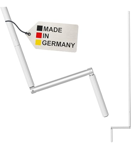 DIWARO. | Kurbelstange fr Markisen | Stahl | verzinkt | Griffhlse  Kunststoff schwarz | Standard Haken | Lnge 1000 mm - 1800 mm (1600 mm) :  Amazon.de: Baumarkt