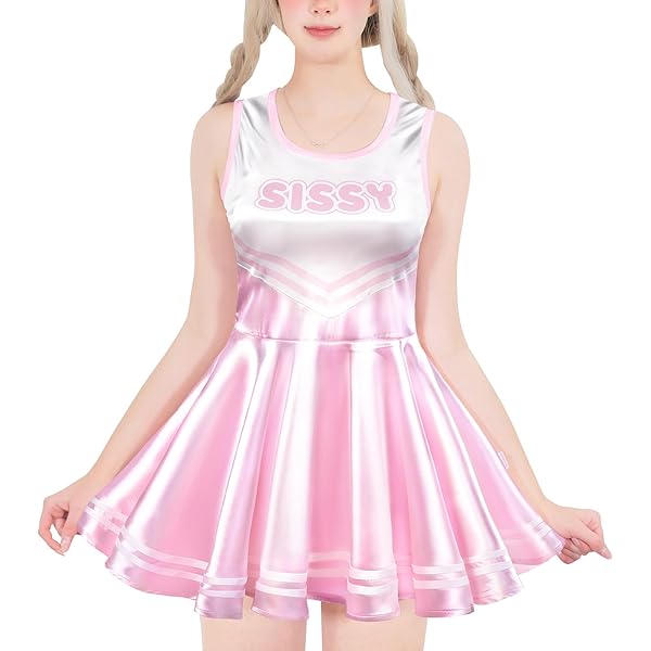 Twee-in-één Bodysuit LittleForBig Zijdeachtige Kawaii Rompertje - Babydoll Pyjama Met SISSY Print, Comfortabele Bodysuit Voor Volwassenen Kawaii Babydoll Pyjama