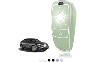 TOOMUME Funda Llave TPU, Carcasa Llave Apto para Mercedes Benz A/B/C/E/G/S Clase GLA GLB GLC GLE GLK GLS CLA CLE CLS AMG E200 E300 W177 W205 W213 S63 X167, Cubierta Llaves Coche Mando - Smart Key