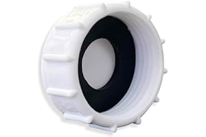 PlumbEZ Universal Appliance Blanking Cap & Sink Trap Blanking Cap, Easy to Fit - 32mm/1.25'' White Appliance Trap Blanking Cap & Washer