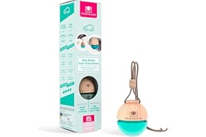 CRISTALINAS Ambientador de Coche – Absorbe los malos olores de tu vehículo con un agradable Aroma a Brisa Marina