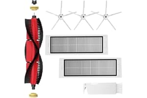 HOHUMOCA Ersatzteile für Xiaomi Roborock Staubsauger S5 Max S6 Max S6 Pure S6 MaxV S50 S51 S55 S60 S65 S5 S6, Zubehör-Kit Hauptbürste, Seitenbürste, HEPA Filter, Reinigungswerkzeug