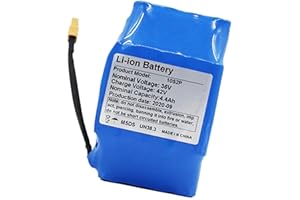 STDPCXZ Batterie Lithium-ION Rechargeable 36V 4,4 Ah 10S2P pour Scooter Électrique, Hoverboard Monocycle Batterie 36V 4400Mah Lithium ION pour Vélo Électrique Batterie