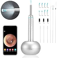 Ohr Otoskop Kamera, Enow 3.5mm WiFi Ohrreiniger Ohrenschmalz Endoskop, 3MP Kabelloses Endoskop Ohr Otoskop Kamera mit 3…
