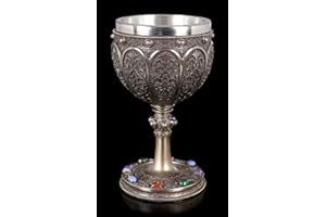 FIGUREN SHOP GMBH Saint Graal Calice - Bronzé Coupe à Vin, Objets Décoratifs, Gobelet, H 17 cm, 250 ML