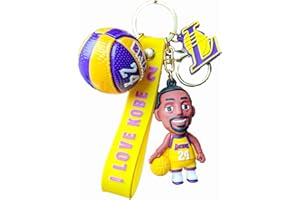 Floatdream Llavero Bolso Colgante, llavero de Baloncesto, Llavero del Jugador de Los Lakers, für Recuerdos, Adornos de Mochila, Aficionados al Baloncesto