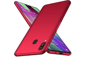 TXLING Ultra Dünn Hülle Kompatibel mit Samsung Galaxy A40 HülleSchutzhülle Handyhülle [Anti-Fingerabdruck] Abdeckung Hardcase PC Bumper Case für Samsung Galaxy A40 - Rot