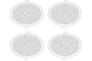 FILFEEL 50 St Duschavloppshårfångare med Tätt 3 Mm Nätskydd för Badkar, Toaletter och Handfat (50 bitar (cirkeldiameter 11 cm