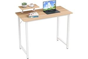 HAODACULTURE Escritorio para Ordenador, portátil con Panel de Control, Mesa de Estudio, de Trabajo, de Oficina, Carga:150 kg (100x50x75cm,Estilo 1)