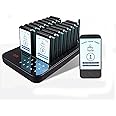 Bewinner Restaurant Pager System, 16 Buzzers Vibration Flashing Wireless Calling Guest Social Distancing, Restaurant Buzzer Pagers, 1640ft Long Range for Food Truck, Bars, Food Court (UK