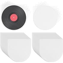 50 Stück Vinyl-Schallplatten-Innenhüllen – Transparent, Antistatisch, Schutz Für 7"-Platten