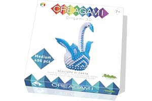 CreativaMente- Creagami Cigno Gioco di Creativita Origami Modulari, Multicolore, 724