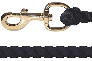 Jumpers Horse Line Unisex's JHL890562 Jhl Super Cotton Lead Rope, Black, Regular