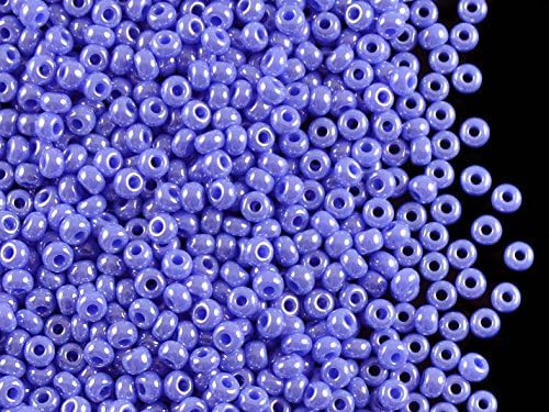 20gr 9/0 Preciosa Czech Glass Seed Beads, Blue Luster (38020)