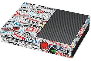 VINYL REVOLUTION StickerBomb Extreme Sports Logos Print Xbox One Vinyl Wrap/Skin/Cover for Microsoft Xbox One Console