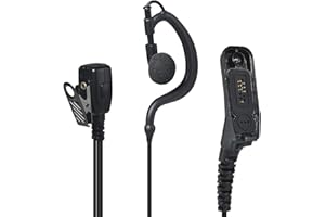 YNIBST Pinganillo para Radio con Micrófono, Compatible con Motorola Walkie Talkie, para DP-3400, DP-4400, DP-4800, XPR-6300 y XiR P8200, Auricular para Walkie Talkie (Forma G)