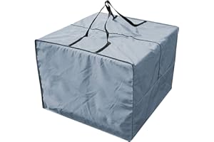 Opaltool Sac de Rangement carré pour Meubles de Jardin, Coussins de Jardin, Sac de Rangement imperméable Oxford Housses de siège pour Meubles de canapé Coussins